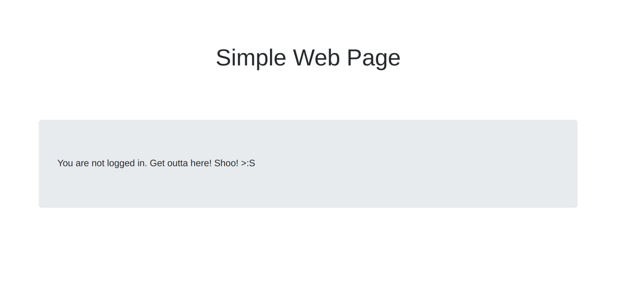 Simple Web Page