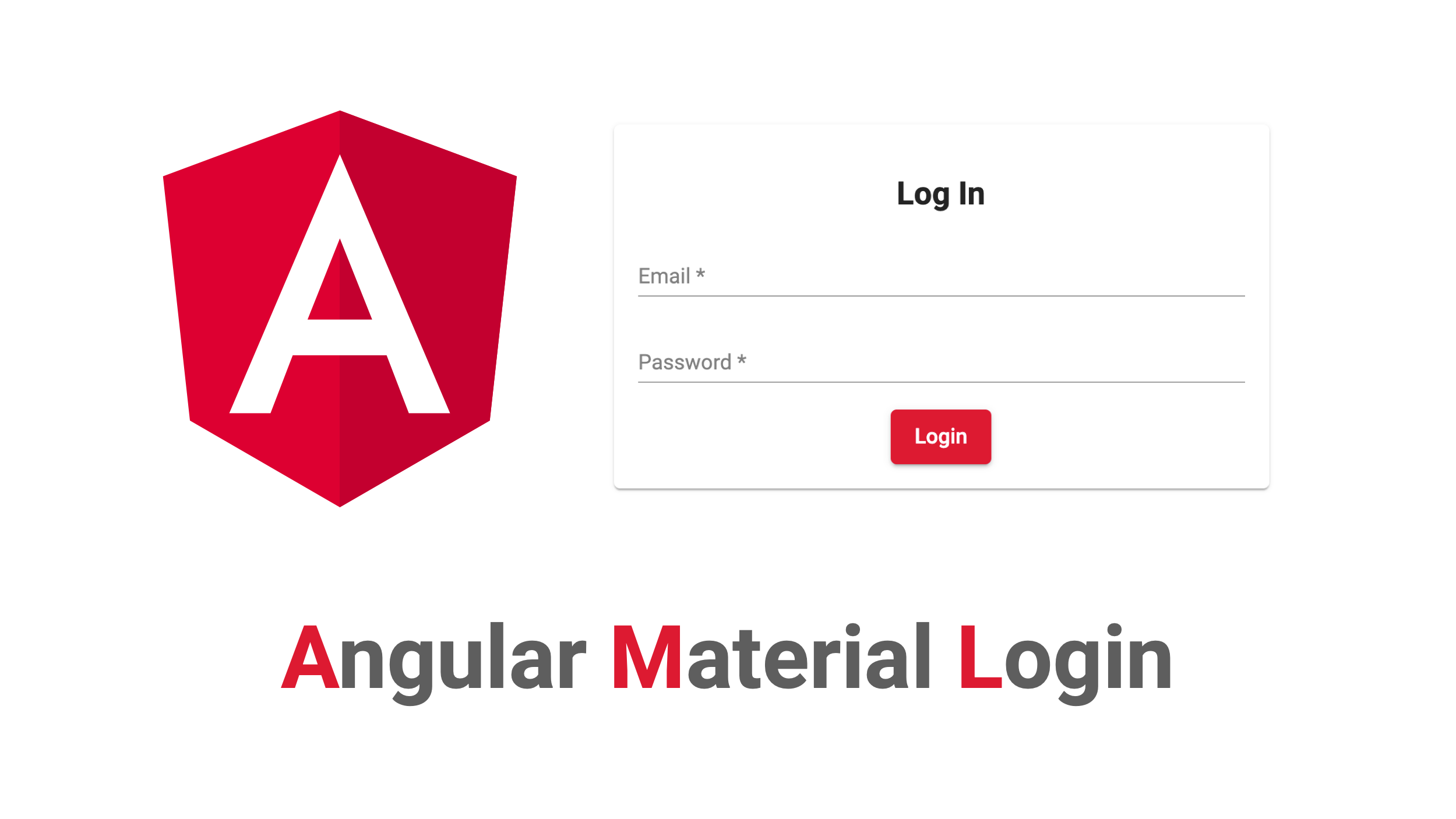 Build a Beautiful App + Login with Angular Material