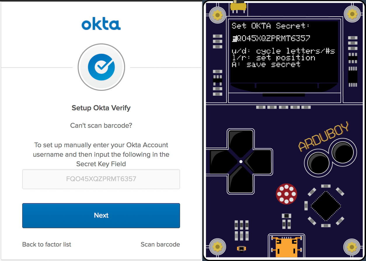 Build a One-time Password Token for MFA with Okta