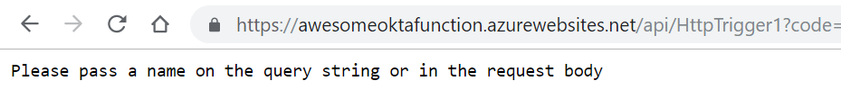 Run the default function
