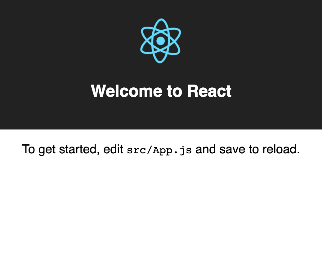create-react-app bootstrapped app