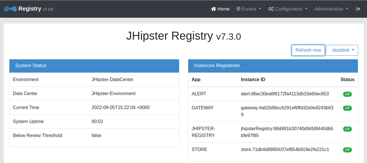JHipster Registry