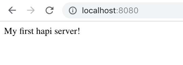 My first hapi server!