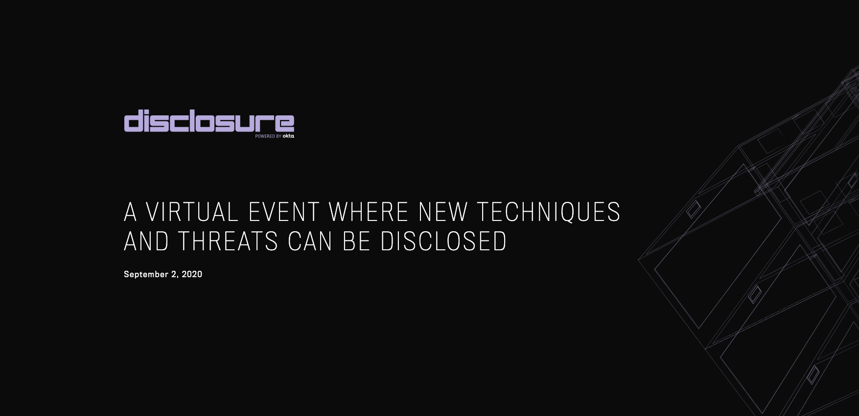 See you at Disclosure 2020!