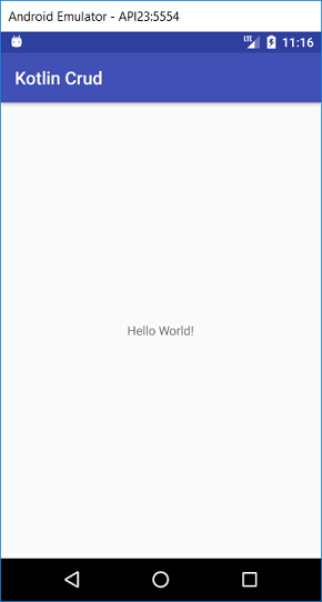 Hello World in Android