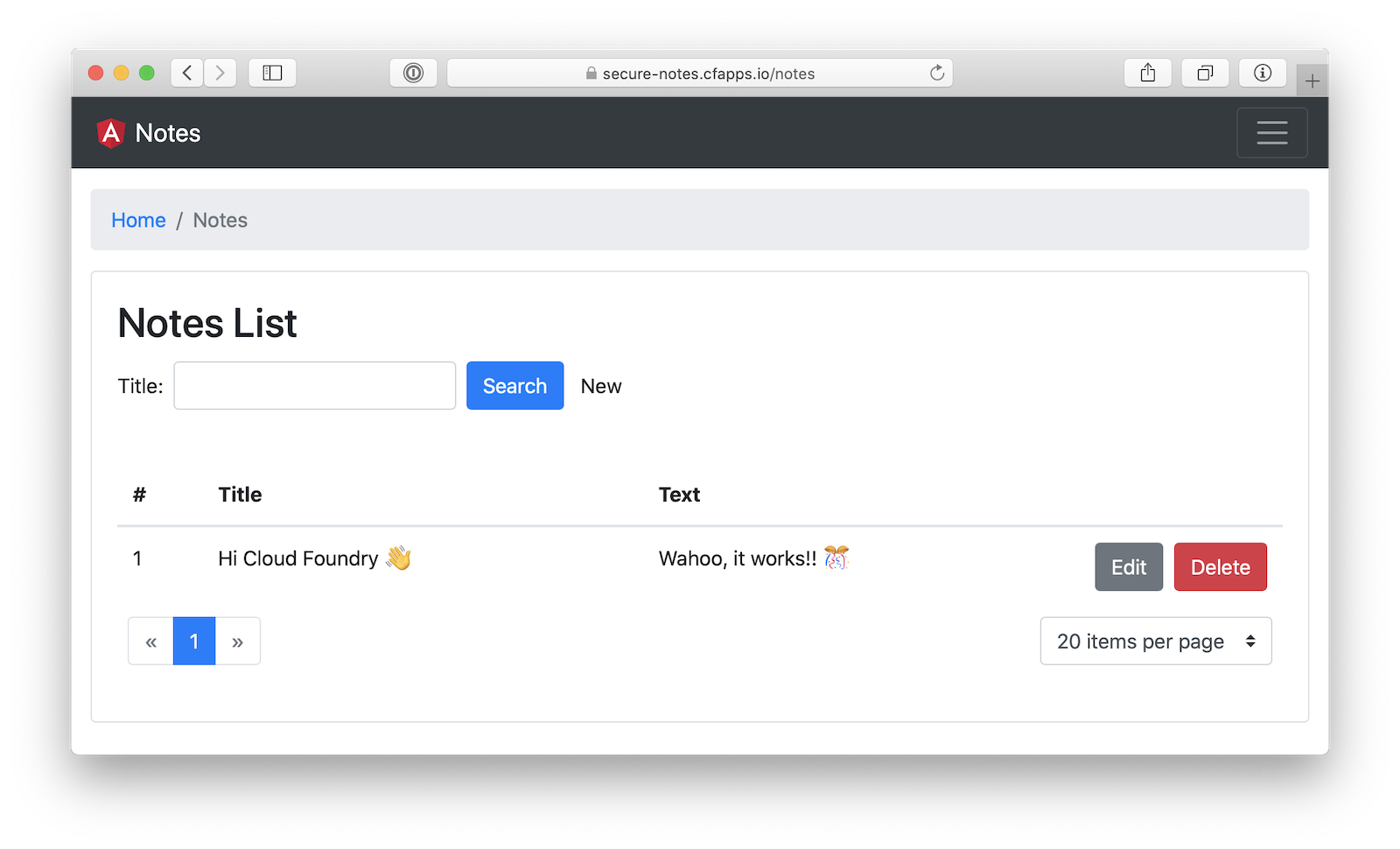 Angular + Spring Boot in Docker running on Pivotal Web Services