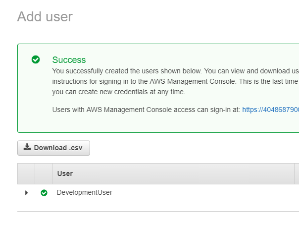 AWS Lambda download CSV