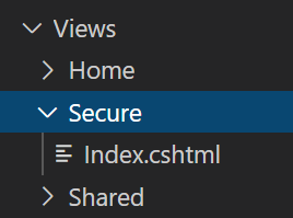 Add secure index view