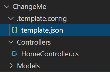 Add a template json file