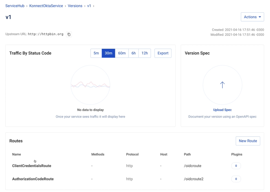 Konnect versions