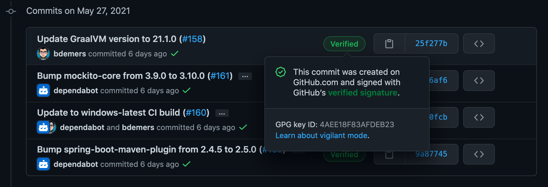 GitHub Verified Badge