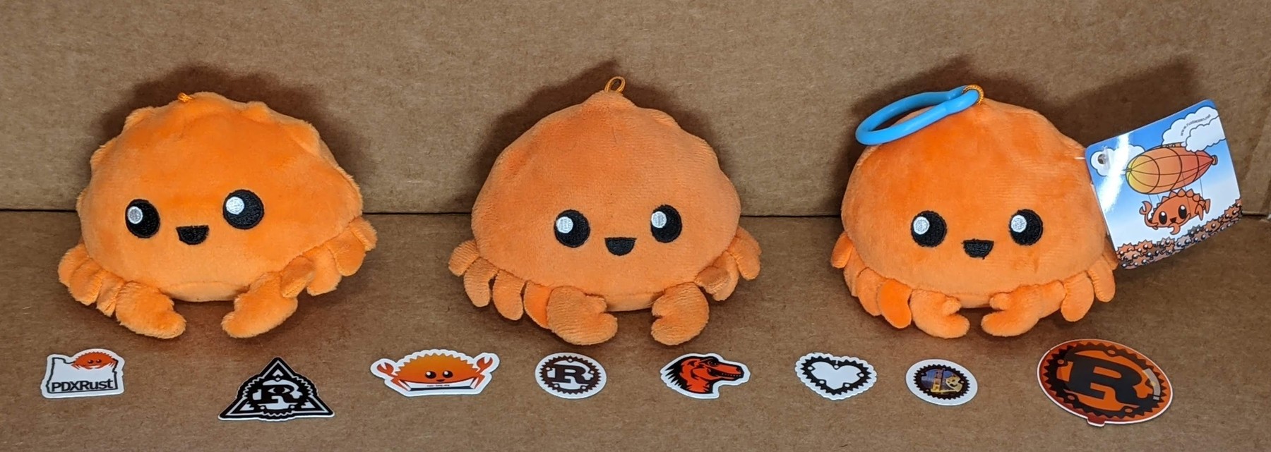 Ferris plushies and Rust stickers
