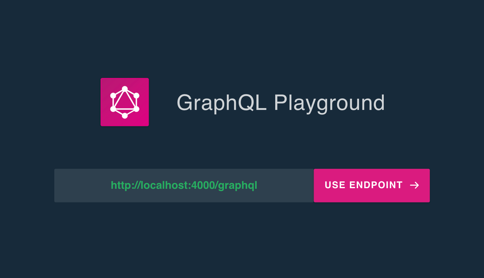 graphql playground - enter endpoint url