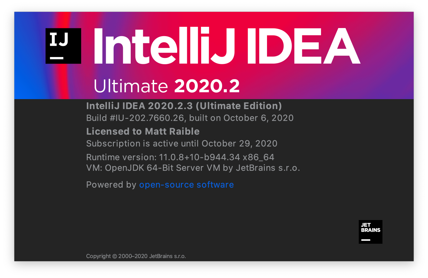 IntelliJ IDEA 2020.2.3