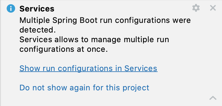 Show run configurations