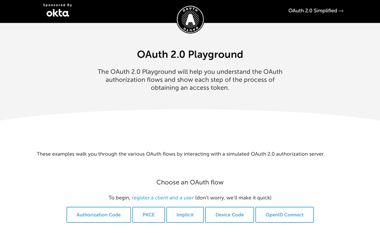 OAuth 2.0 Playground