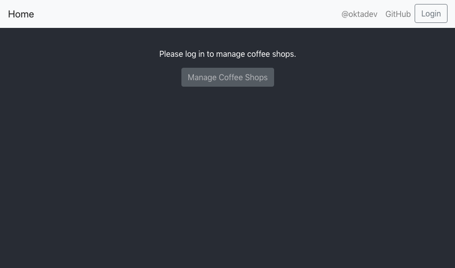 Please log in to manage coffee shops