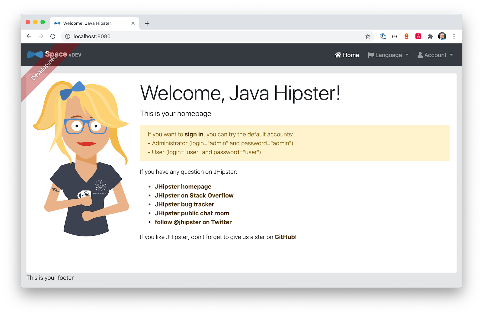 JHipster Homepage