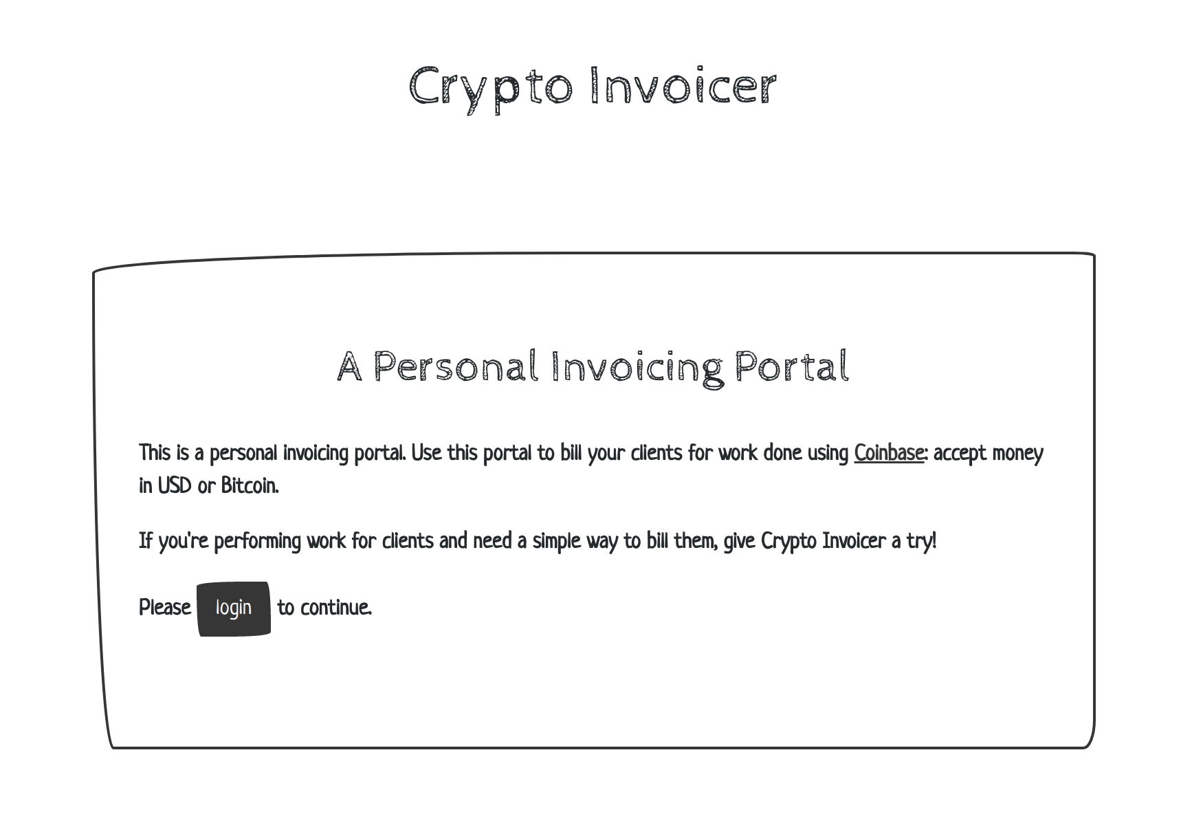 Crypto Invoicer
