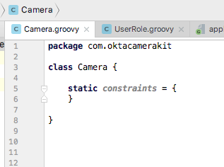 Camera constraints in groovy