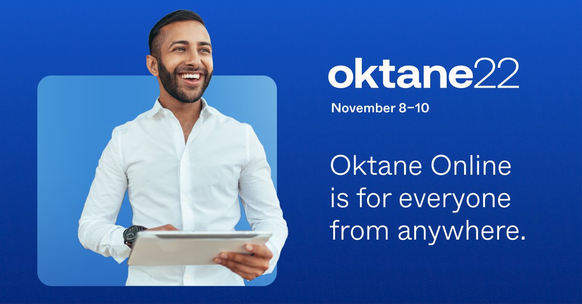 Developers admiring Oktane schedule