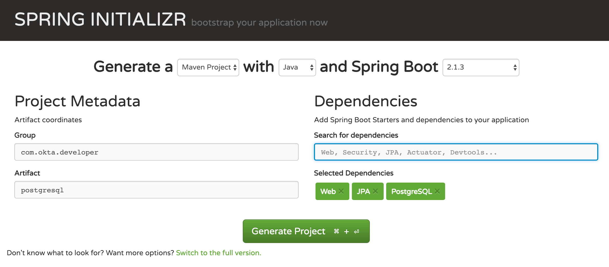 Simple CRUD Using Spring Boot, Hibernate, JPA and PostgreSQL