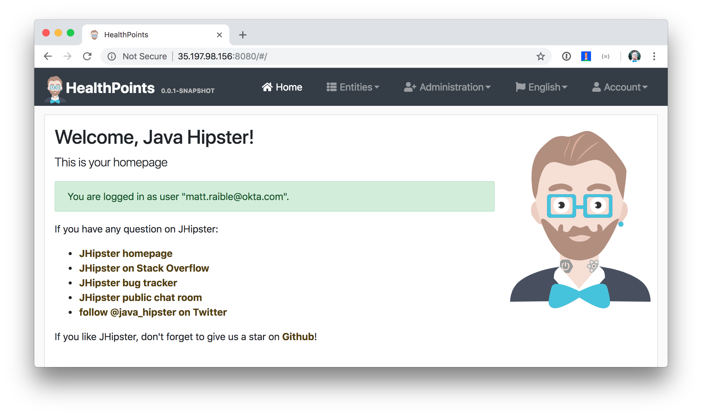 JHipster API on GKE