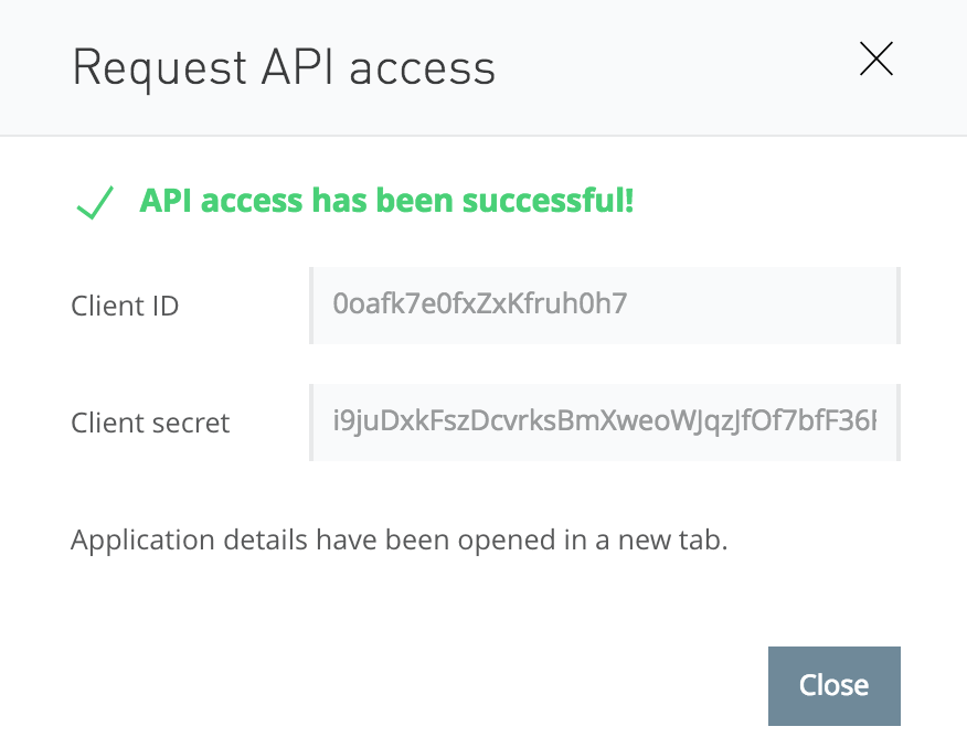 Mulesoft Request API Access Successful