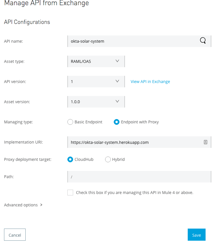 validation check for username and password in mule