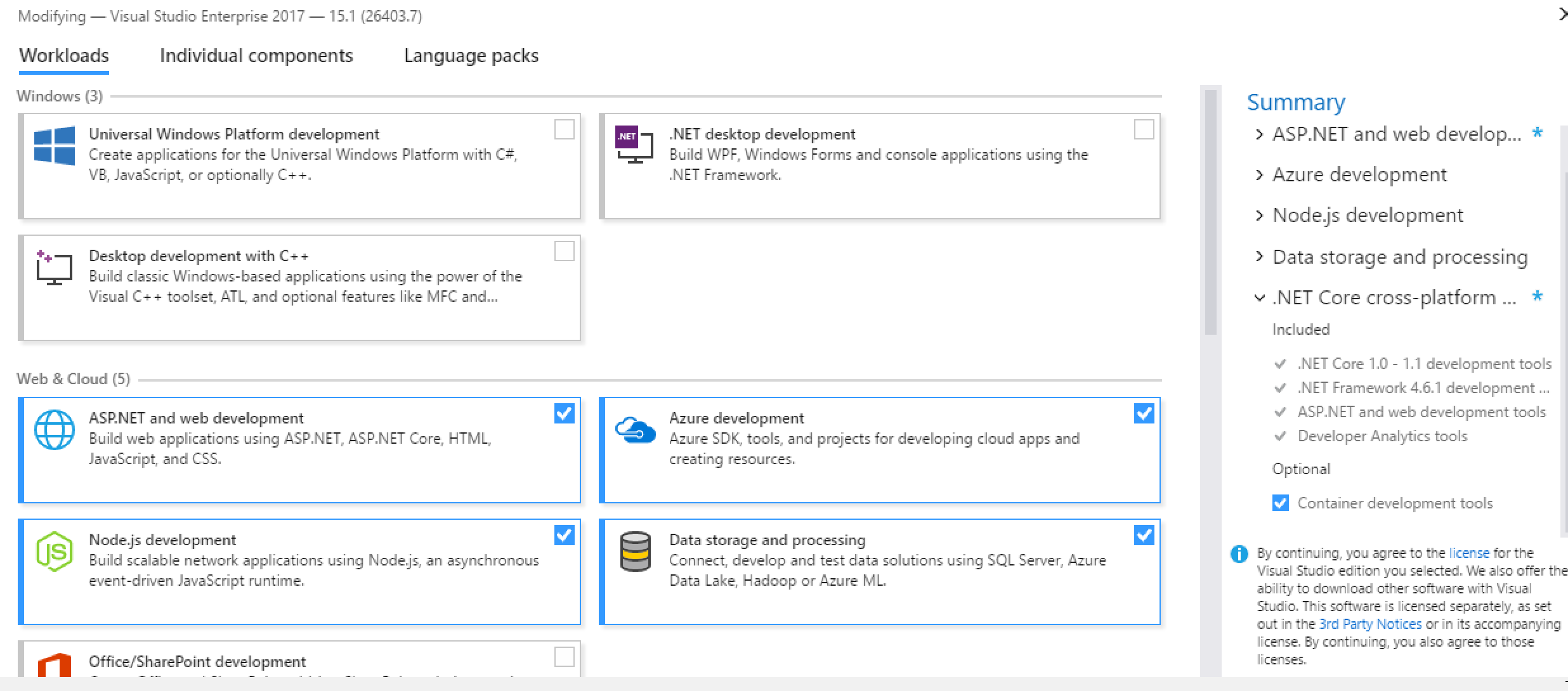 xamarin visual studio 2015 license