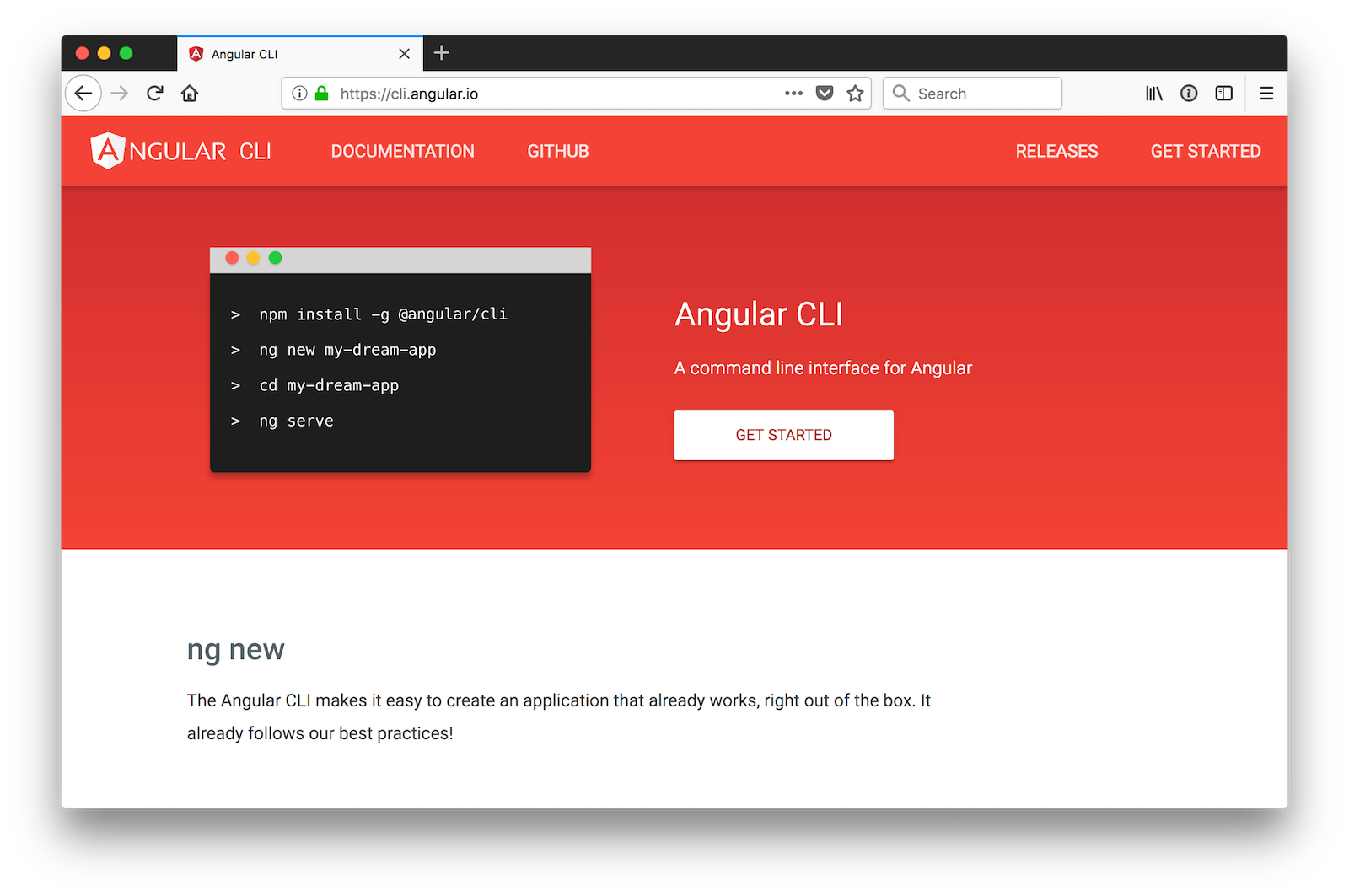 Создать проект angular