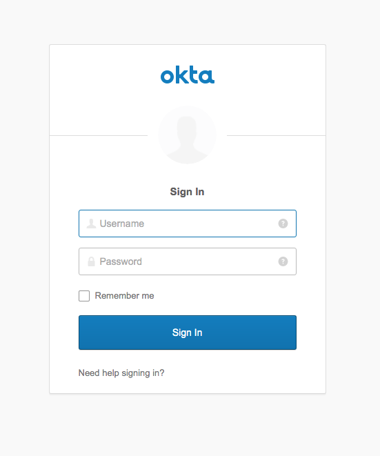 Okta Sign-In