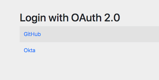 OAuth Selection
