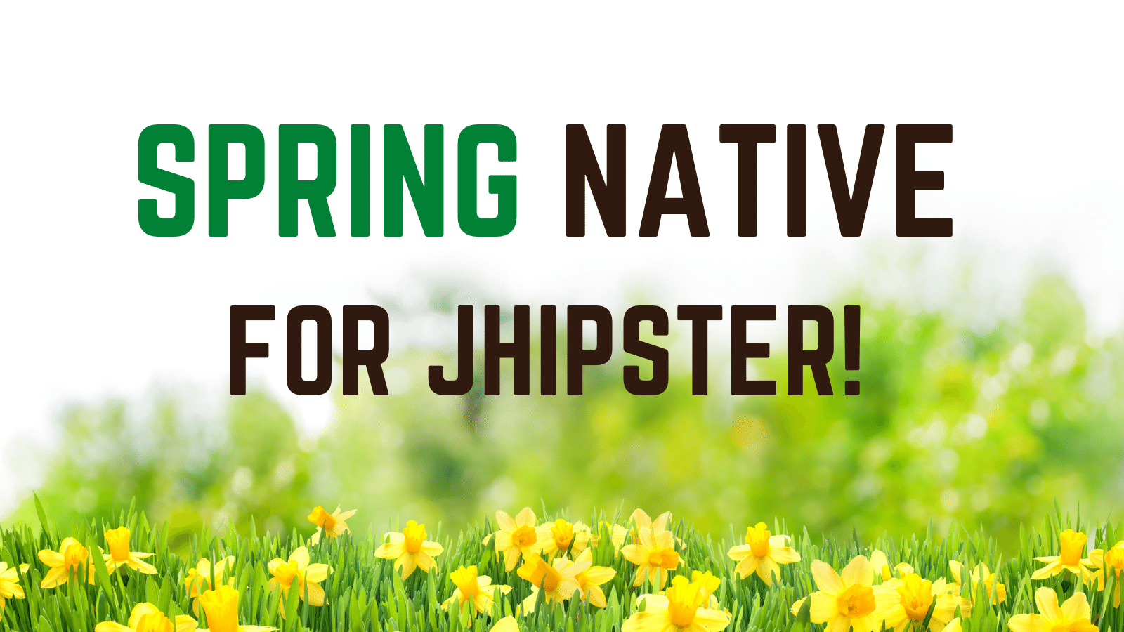 Introducing Spring Native for JHipster: Serverless Full-Stack Made Easy