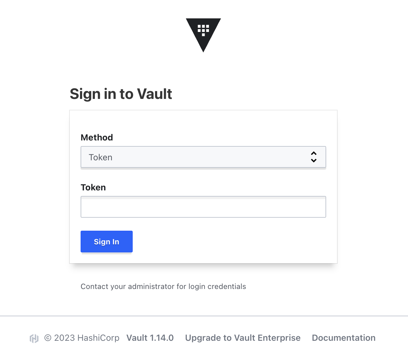 Vault web UI