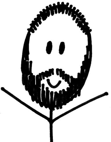 stick figure beard