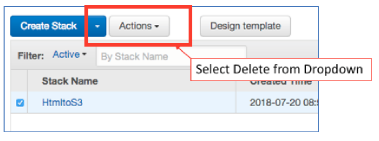 CloudFormation delete-stack