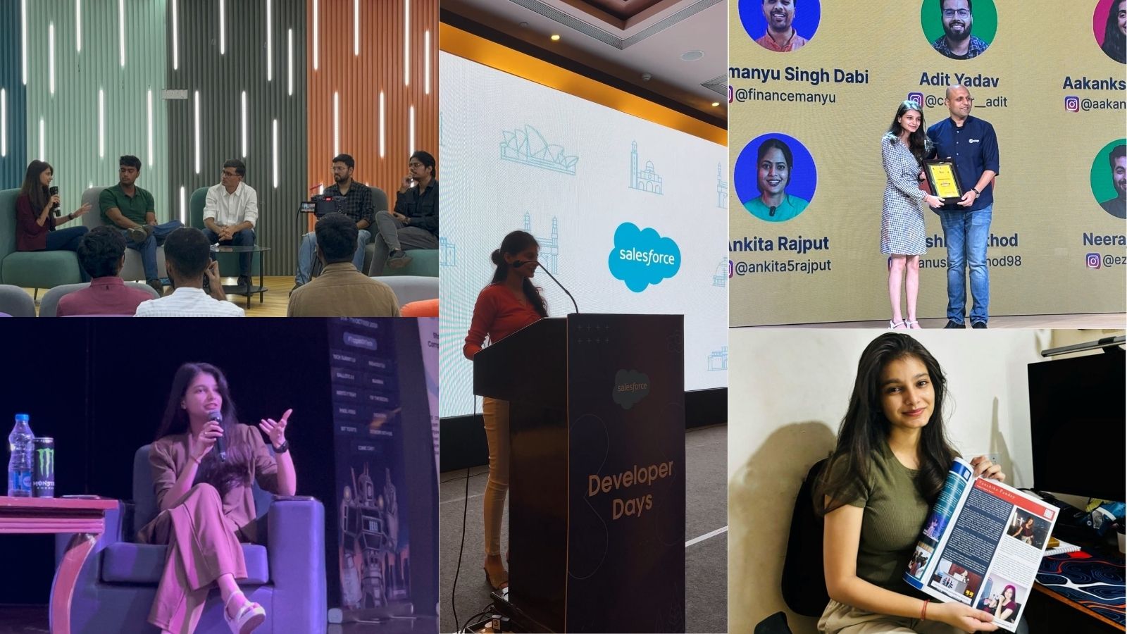 Vanshika working with developer communities