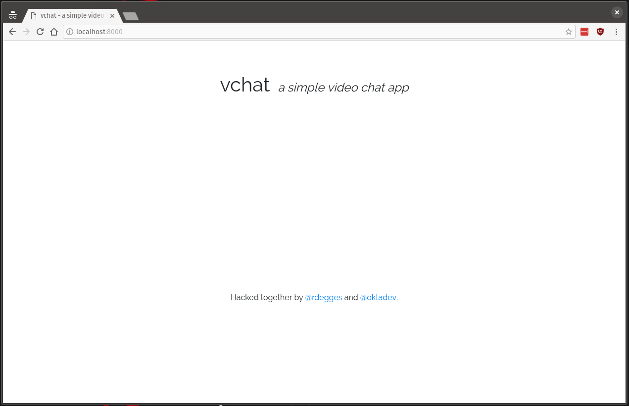 vchat screenshot with styling