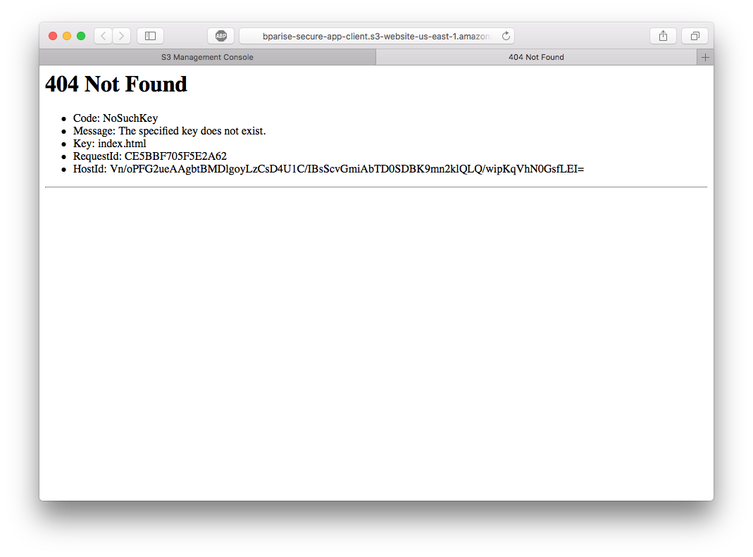 404 index.html not found