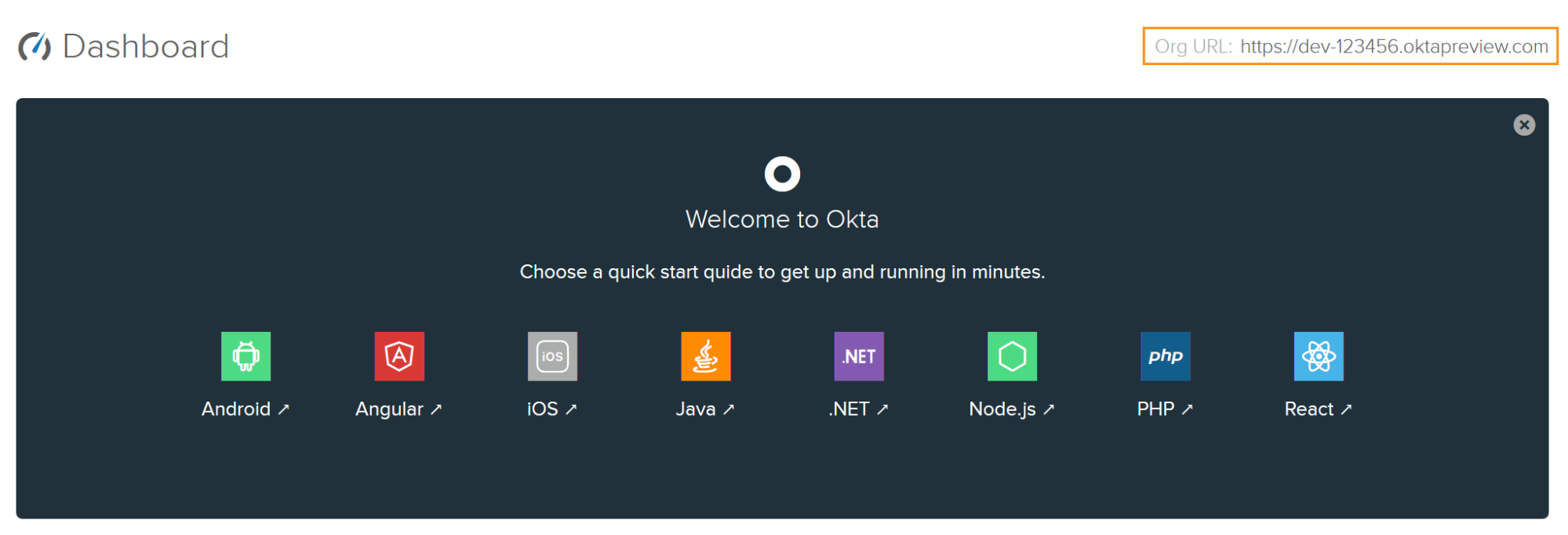 Okta Org URL