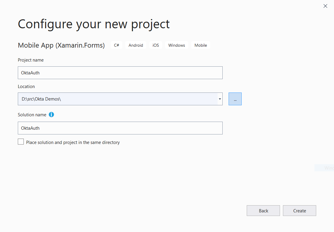 Configure your project