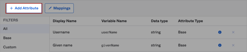 Profile Editor - Add Attribute