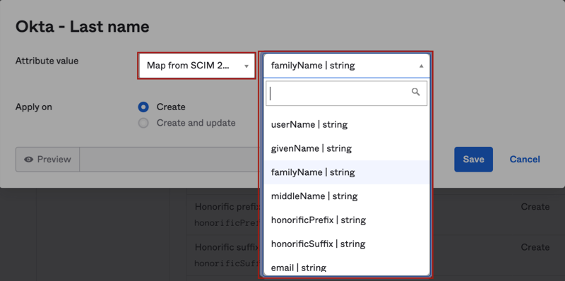 Attribute Dialog - Map Attribute